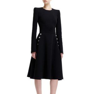 ISO ALEXANDER MCQUEEN KNIT METAL-BUTTON DRESS